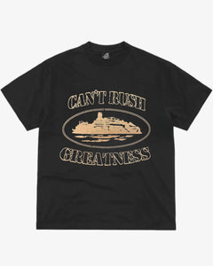 Corteiz x Cental Cee Can't Rush Greatness Short Sleeve T-Shirt in Black (2025)