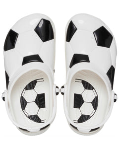 Crocs Soccer Ball Clogs in White and Black Toddler (2023)