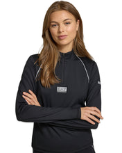 Load image into Gallery viewer, Emporio Armani EA7 Vigor 7 Quarter Zip Long Sleeve Shirt in Black