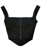 將圖片載入圖庫檢視器 Effie Kats Structured Corset Top in Black