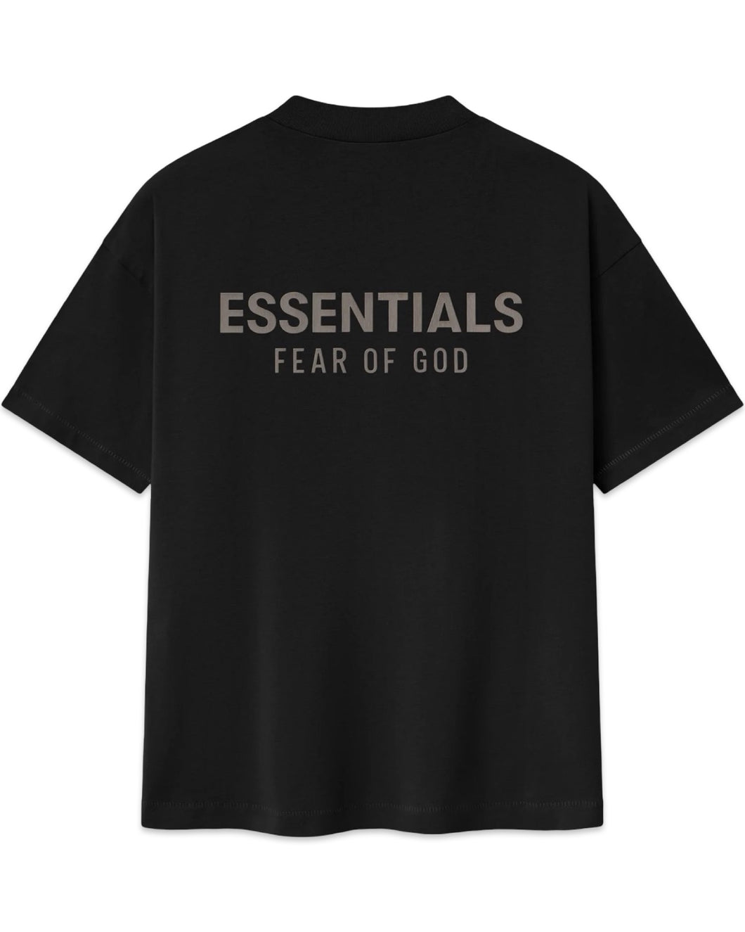 Buy the Essentials Fear of God Classic Short Sleeve Tee Jet Black at ...