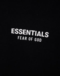 Essentials Fear of God Fleece Crewneck in Black (FW24)