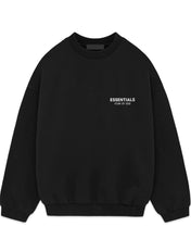 將圖片載入圖庫檢視器 Essentials Fear of God Fleece Crewneck in Black (FW24)