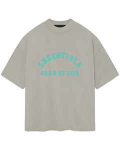 Essentials Fear of God Heavy Jersey Crewneck T-Shirt in Seal (SS24)