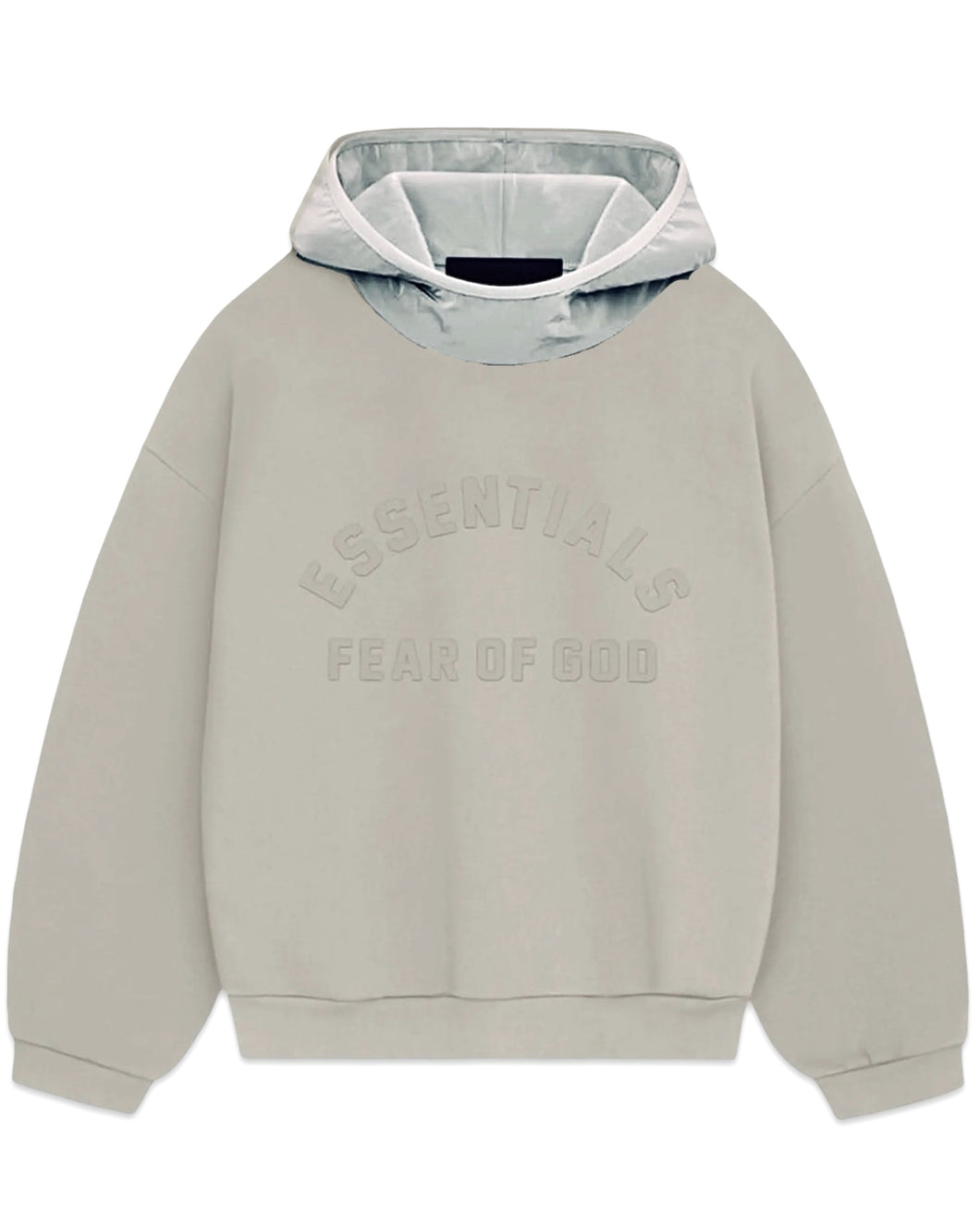 Essentials Fear of God Nylon Fleece Hoodie in Seal (2024)
