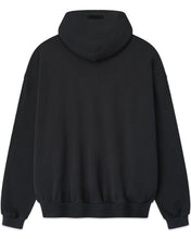 Load image into Gallery viewer, Essentials Fear of God Varsity 90s Fit Hoodie in Vintage Black (FW25)