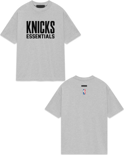 Essentials Fear of God x NBA NY Knicks Tee Warm Heather (2024)