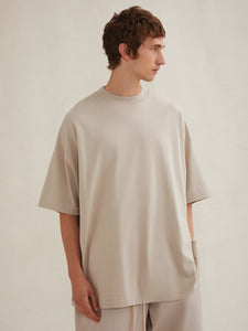 Essentials Fear of God FW23 Short Sleeve T-Shirt in Silver Cloud
