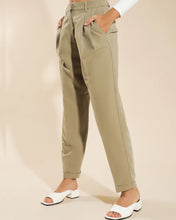 Load image into Gallery viewer, First Muse Rae Wide Leg Tailored Pant in Khaki