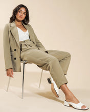 Load image into Gallery viewer, First Muse Rae Wide Leg Tailored Pant in Khaki