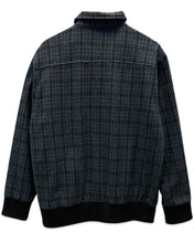 Load image into Gallery viewer, Flannel Denver Wool Jacket in Tartan Navy