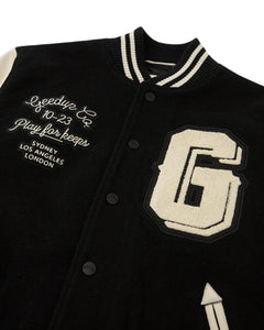 Geedup 13YR PFK Varsity Letterman Jacket Black and Cream (2023)