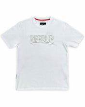 Load image into Gallery viewer, Geedup 3D EMB Core Logo T-Shirt in White (2022)