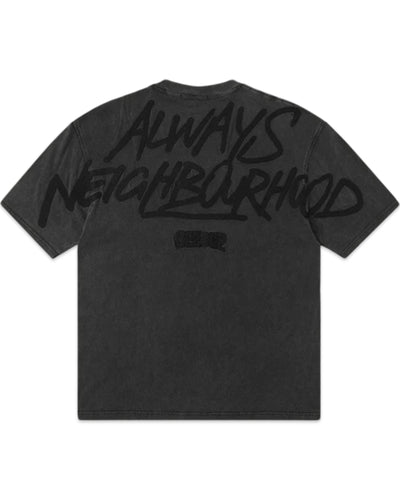 Geedup Always Neighbourhood T-Shirt in Vintage Washed Black (2024)