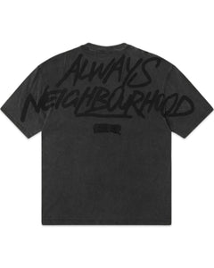 Geedup Always Neighbourhood T-Shirt in Vintage Washed Black (2024)