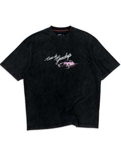 Geedup Casa De Geedup T-Shirt in Charcoal and Pink (2024)