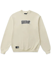 Load image into Gallery viewer, Geedup Core Logo Crewneck Jumper in Cream and Navy (2025)