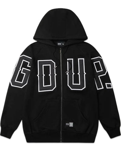 Geedup Geedup G.D.U.P Zip Hoodie in Black and White (Online Only)