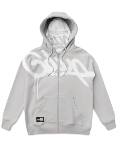 Geedup Handstyle Bally Jacket Grey and White + Built in Balaclava (2025)