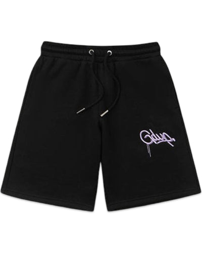 Geedup Handstyle EMB Shorts in Black and Lavender (2024)