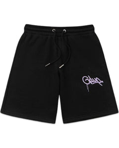 Geedup Handstyle EMB Shorts in Black and Lavender (2024)