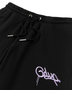 Geedup Handstyle EMB Shorts in Black and Lavender (2024)