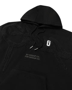 Geedup Handstyle G Hoodie in Black and Charcoal (2025)