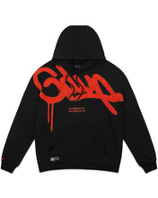 Load image into Gallery viewer, Geedup Handstyle Hoodie in Black and Burnt Orange (2023)