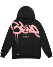 Load image into Gallery viewer, Geedup Handstyle Hoodie in Black and Pink (2022) Bisy Fremantle