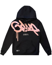 Load image into Gallery viewer, Geedup Handstyle Hoodie in Black and Pink (2022)