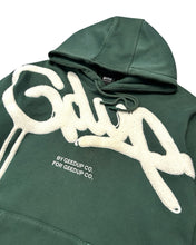 Load image into Gallery viewer, Geedup Handstyle Hoodie in Green and White (Limited Edition)