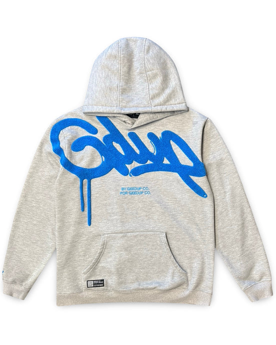 Geedup Handstyle Hoodie in Grey and Blue (2022)