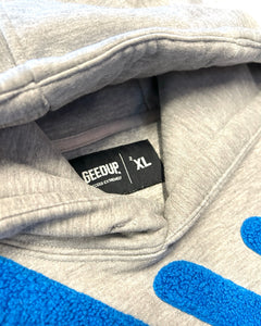 Geedup Handstyle Hoodie in Grey and Blue (2022)