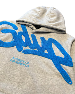 Geedup Handstyle Hoodie in Grey and Blue (2022)