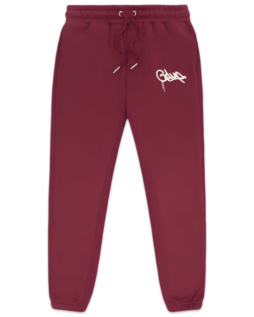 Geedup Handstyle Logo Trackpants Maroon and Cream (2024)