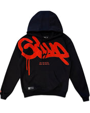 Load image into Gallery viewer, Geedup Hoodie Haandstyle in Black and  Burnt Orange – 100% Authentic Streetwear | Bisy Fremantle 