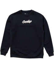 Load image into Gallery viewer, Geedup OG Script Crewneck in Navy and White (2021)