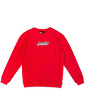 Load image into Gallery viewer, Geedup OG Script Crewneck in Red and Black (2022)| 100% Authentic – Bisy Perth (Fremantle)