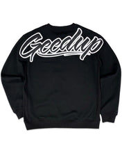Load image into Gallery viewer, Geedup OS Script Crewneck Black and White (2022)