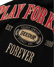 Load image into Gallery viewer, Geedup PFK Company Hoodie Black  Red and Cream (2025)