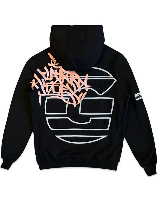 Geedup PFK G Sportsman Hoodie in Black and Pink (2024)