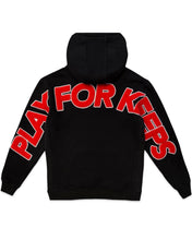 Load image into Gallery viewer, Geedup PFK Play For Keeps Hoodie Black and Red (2021)