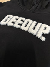 Load image into Gallery viewer, Geedup PFK Play For Keeps Hoodie Black and Bone White (2023)