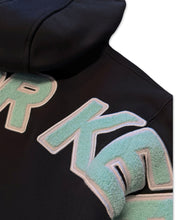 Load image into Gallery viewer, Geedup PFK Play For Keeps Hoodie Black and Teal (2024)