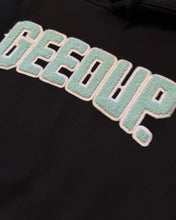 Load image into Gallery viewer, Geedup PFK Play For Keeps Hoodie Black and Teal (2024)