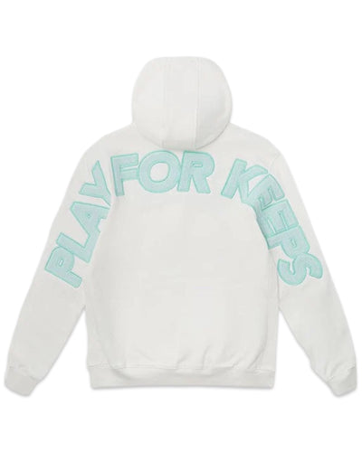 Geedup PFK Play For Keeps Hoodie in Bone and Teal (Online)