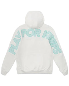 Geedup PFK Play For Keeps Hoodie in Bone and Teal (Online)
