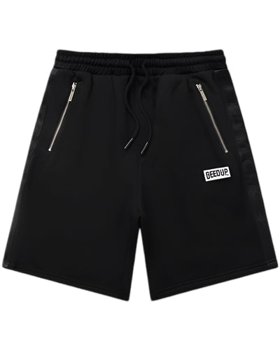 Geedup PFK Play For Keeps Tape Fleece Shorts in Black (2022)