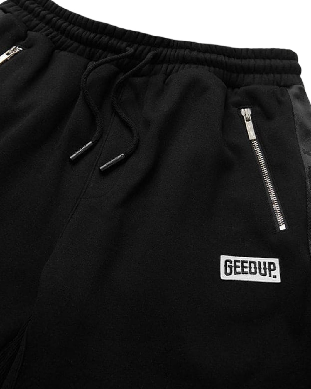 Geedup PFK Play For Keeps Tape Fleece Shorts in Black (2022)