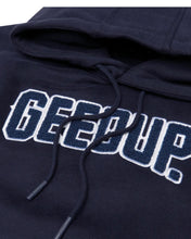 Load image into Gallery viewer, Geedup PFK Play for Keeps Hoodie in Navy and Blue (2022)
